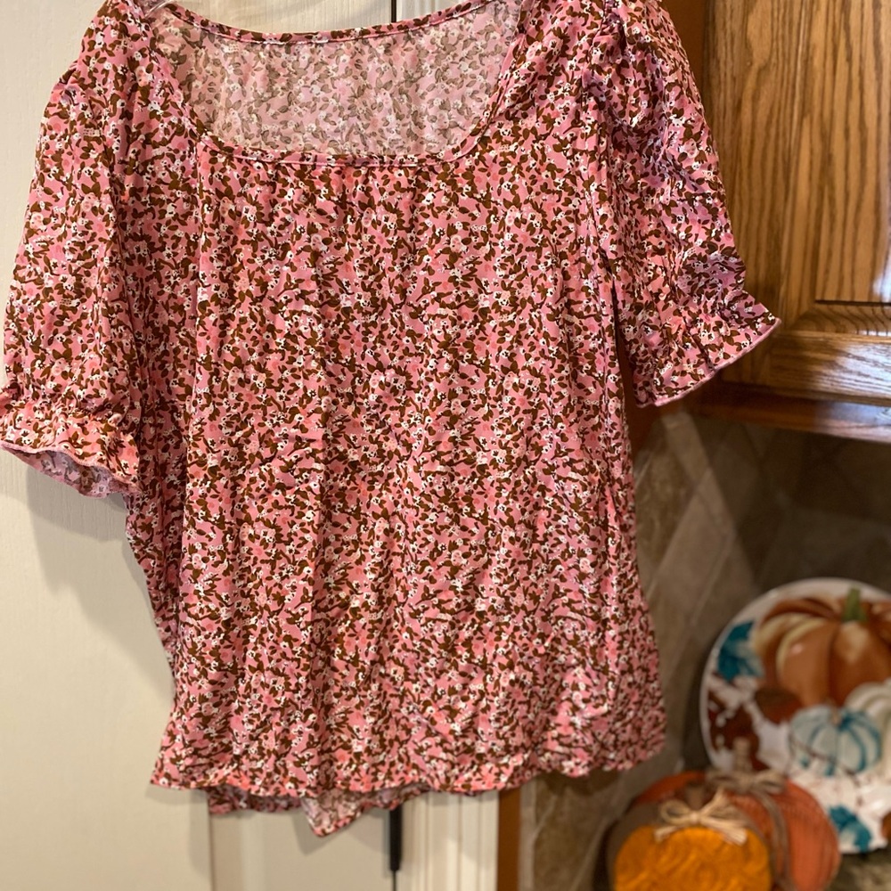 Floral Pink Women's Top